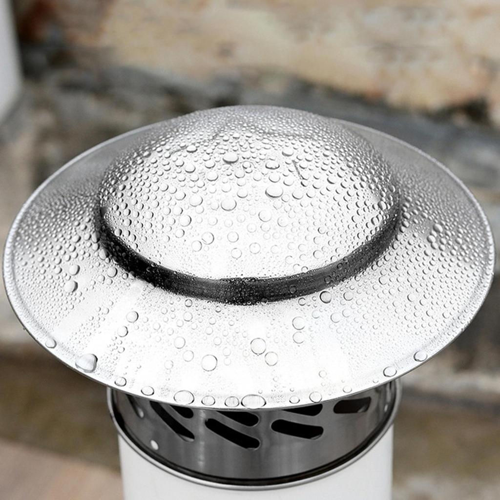 Regenschirm Kaminhut Kappe Abluftrohr Regenwasserkappe Wasserdichte Rohrabdeckung Frischluft Abluftrohrkappe Dachhaube PVC Rohrkappe