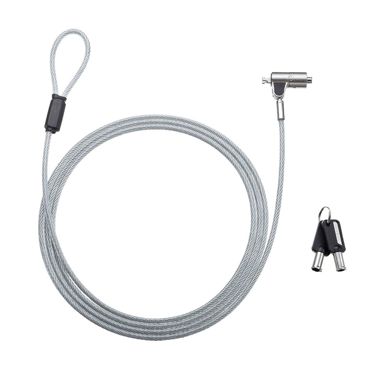 

Sanwa Supply nano slot compatible security wire cylinder lock SLE-38S