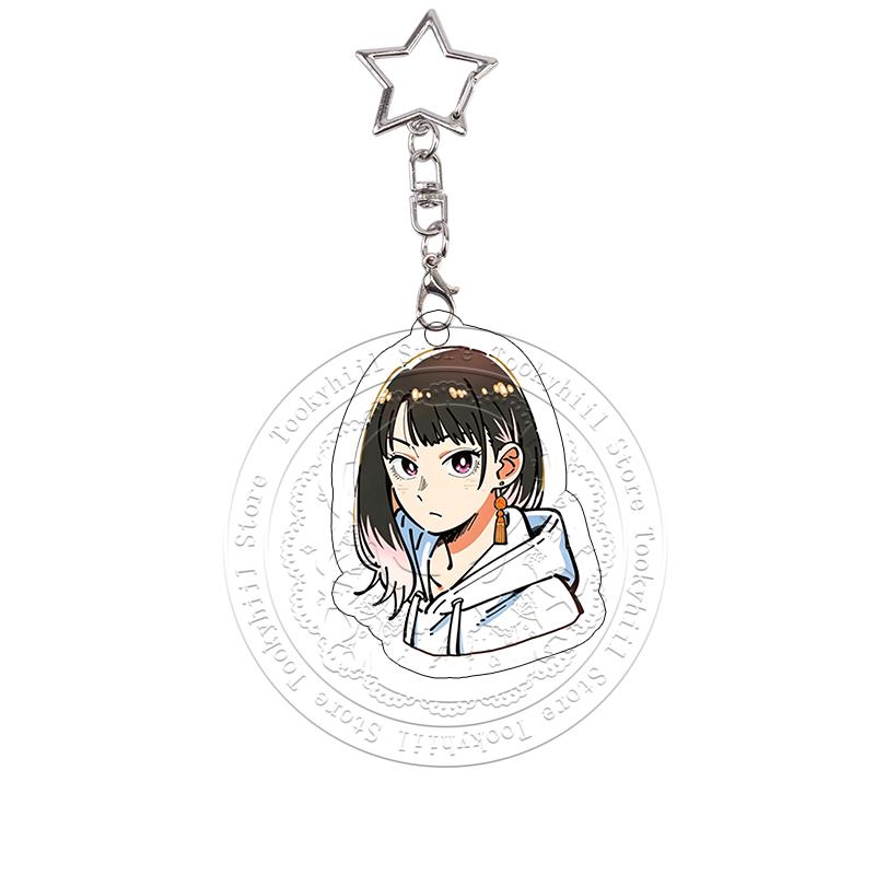 Anime Cartoon Akane-banashi Acrylic Keychain Bag Decoration Diy Cosplay Props Art Comic Cover Keyring Pendant Birthday Gift