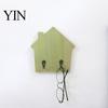 Heavy Duty Key Hanger for Wall Wood House Shape Storage Hook, Strong Traceless Adhesive Decorative Coat Hooks American Style Home Entryway Load