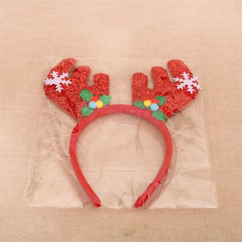 6 Pc Festival Glowing Hair Bands With Build In LED Lights For Christmas Parties Family Gatherings And Event