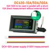 DC4~30V 10A/50A/100A Digital Voltmeter Ammeter 8in1 Multifunction Tester Power Energy Frequency Capacity Temperature Meter