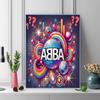 Abba Thank Music 100% Round Full Drill 5D DIY Diamond Painting Embroidery Cross Stitch Rhinestone Decor