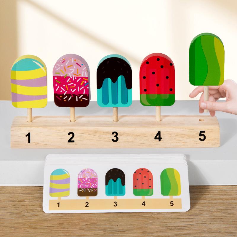 

Wooden Lollipop Playset: Educational Popsicle Toys for Girls Aged 3-6