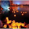 20 PCS Biodegradable 5.9-Inch Floating Water Candle Chinese Paper Lanterns for Wishing Praying Blessing Wedding Festival Event Party Patio Memorial