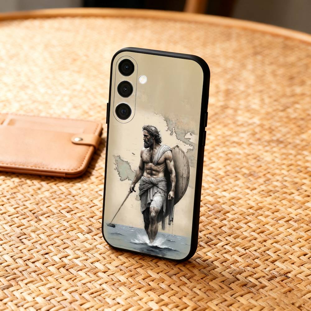 

O-Odyssey G-Greece Phone Case For Samsung A73,A21s,A22,A31,A32,A52,A53,A71,A80,Soft Black Shell Samsung a53 5g