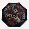 1pc Gamer Crest Auto Open/close, All-Season Portable Folding Umbrella for Women & Men, Travel, Everyday, Formal Events - Compact Luxury Parasol, Outdo