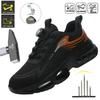 Safety Footwear Men Work Boots Indestructible Male Steel Toe Shoes Lightweight Air Cushion Sneakers Puncture-Proof Work Shoes
