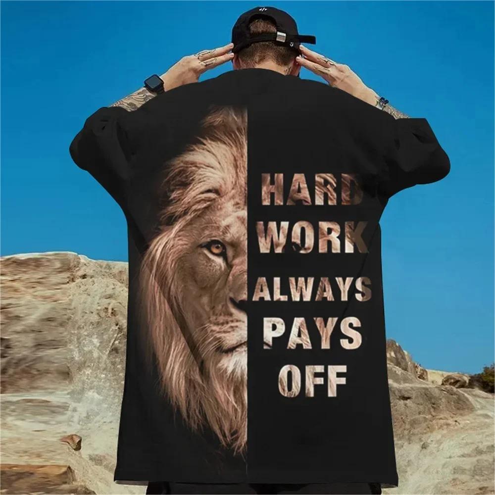 2024 Loose Popular Summer Hot Quick Dry Street Vintage Washed Simple 3D Print Pure Cotton Round Neck Men's Half Sleeve T-shirt