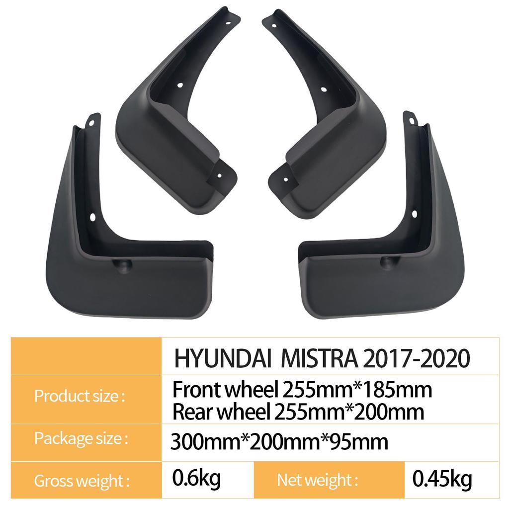 Hyundai Mistra 2017-2020 Tire Mudguards