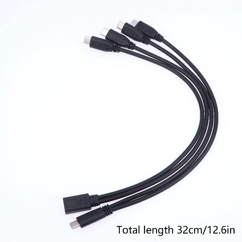 USB-C-Kabelteiler Typ-C-Kabelteiler 1 auf 2 Verlängerungskabel Netzteil 3A 15W Ladekabeladapter für mehrere Geräte