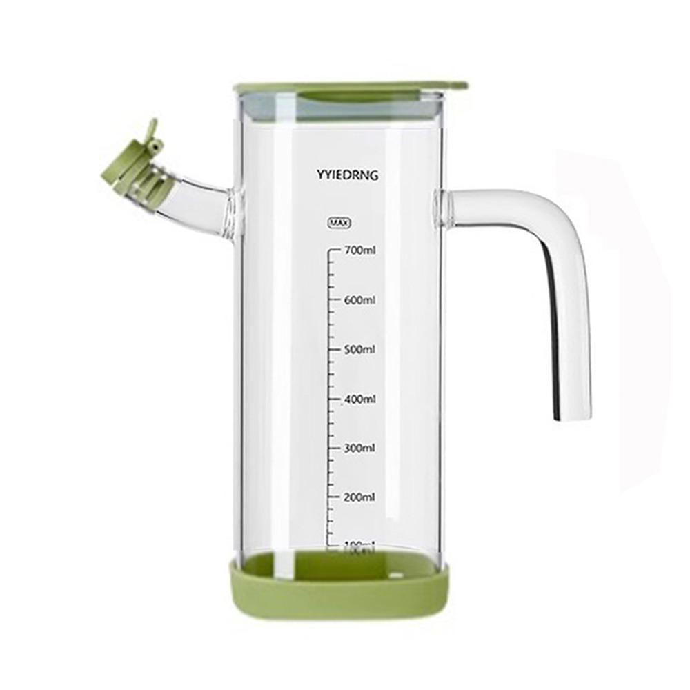 Large-capacity Cooking Oil Pot Heat-resistant Spice Container Glass Oil Bottle  Spice Organization зелёный