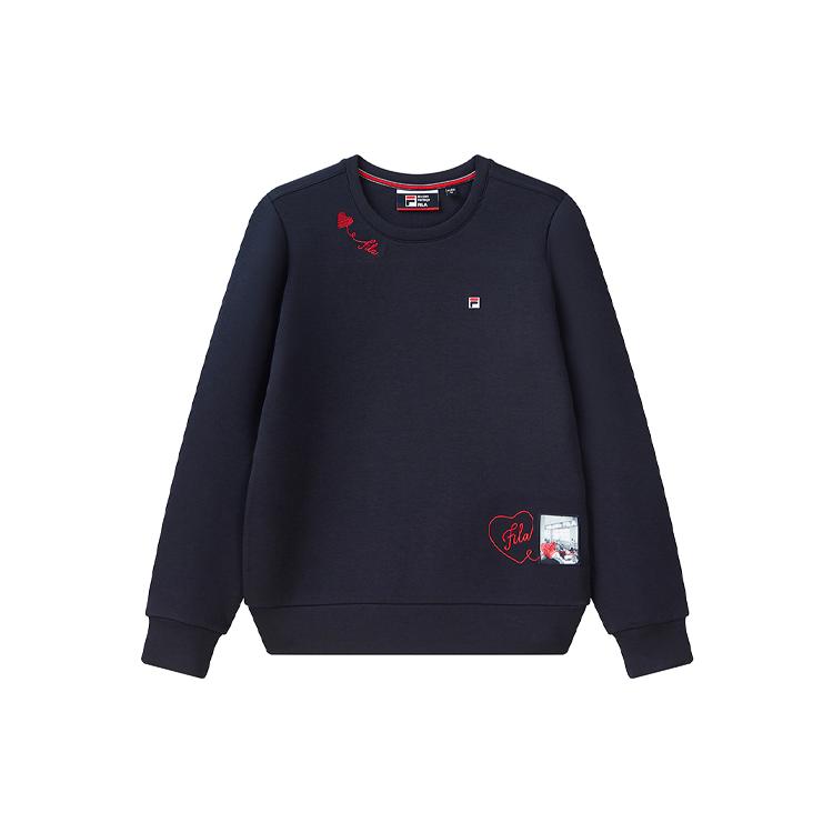 New FILA Sweatshirts Women's Legend Blue F11W111207FNV