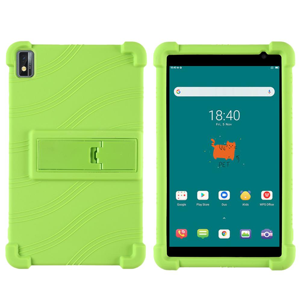 Coque en silicone pour Teclast P85 avec support réglable et coins épaissis anti-impact.