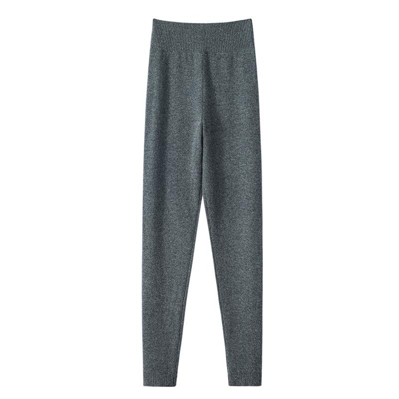 100% Pure Cashmere High-Waisted Slimming Leggings for Women - Ideal for Indoor/Outdoor Wear In Autumn/Winter, Warm & Body-Shaping Pants