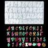 Silicone Alphabet Resin Mold Letter Number Silicone Mold Epoxy Resin Casting Molds Keychain Making for Jewelry Pendant