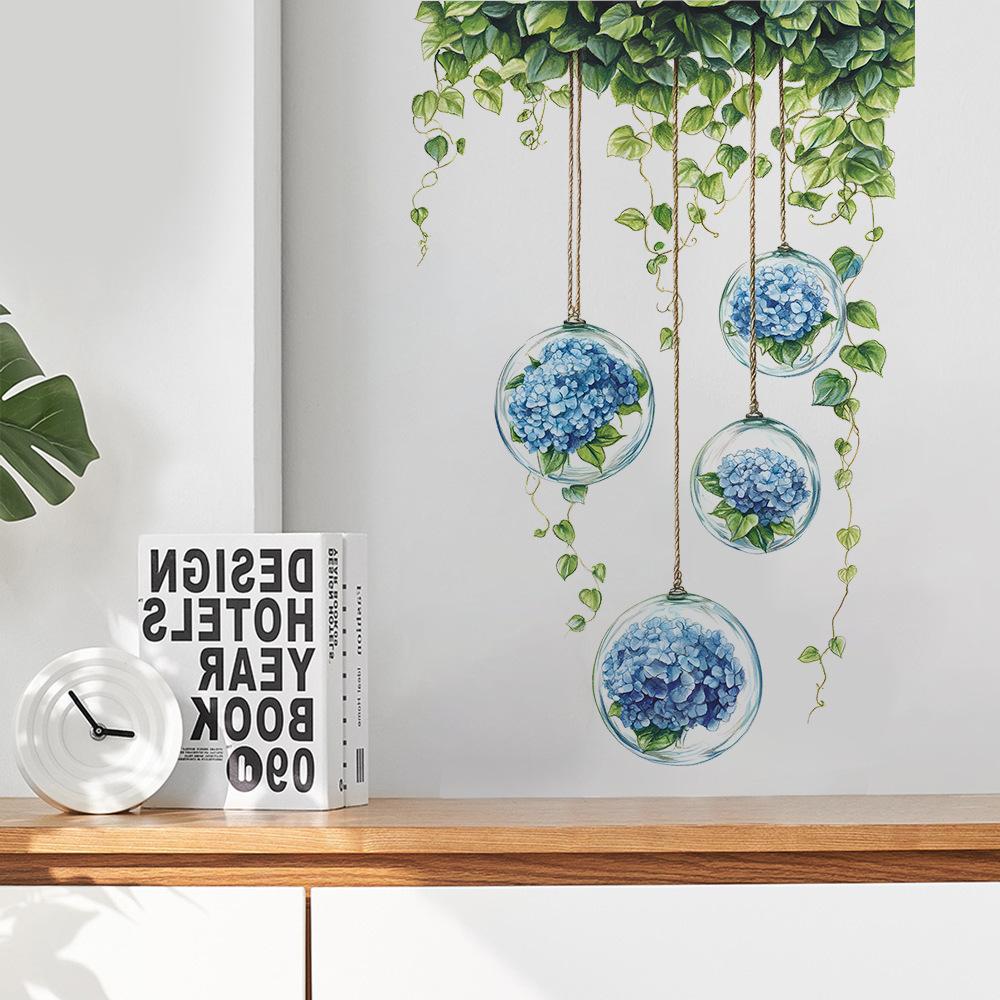 Cartoon Watercolor Bamboo Panda Bedroom Living Room Entrance Decoration Beautification Wall Sticker Self-adhesive