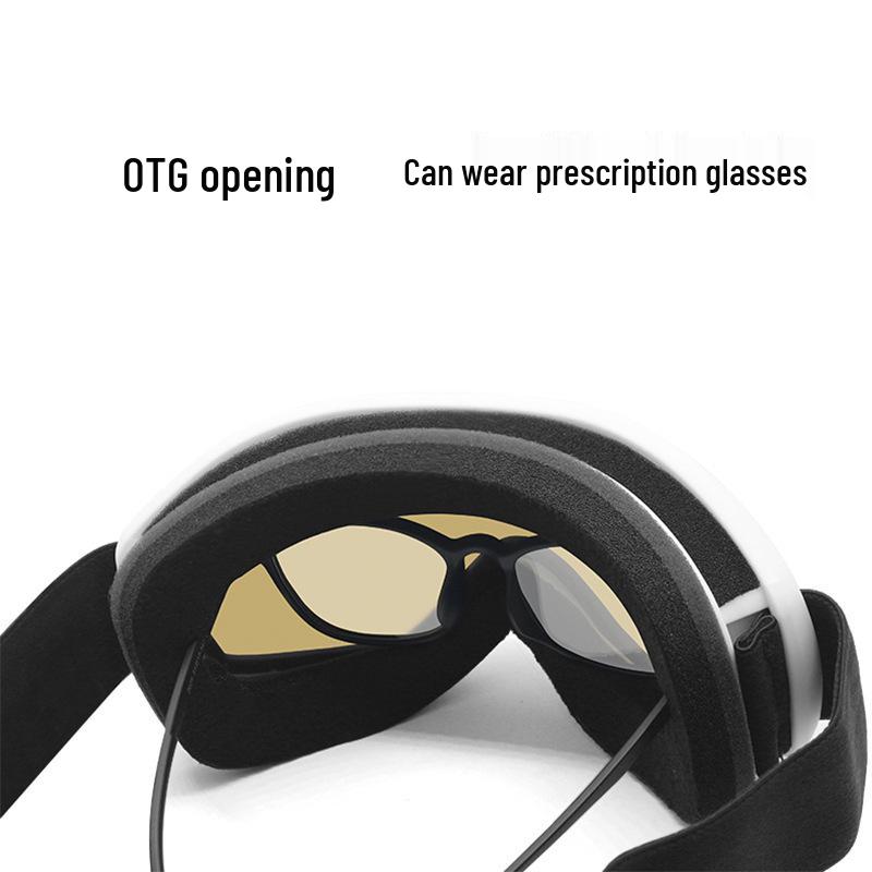 2025 Unisex Spherical Ski Goggles: Double-Layer Anti-Fog Outdoor Cylindrical Snow Goggles