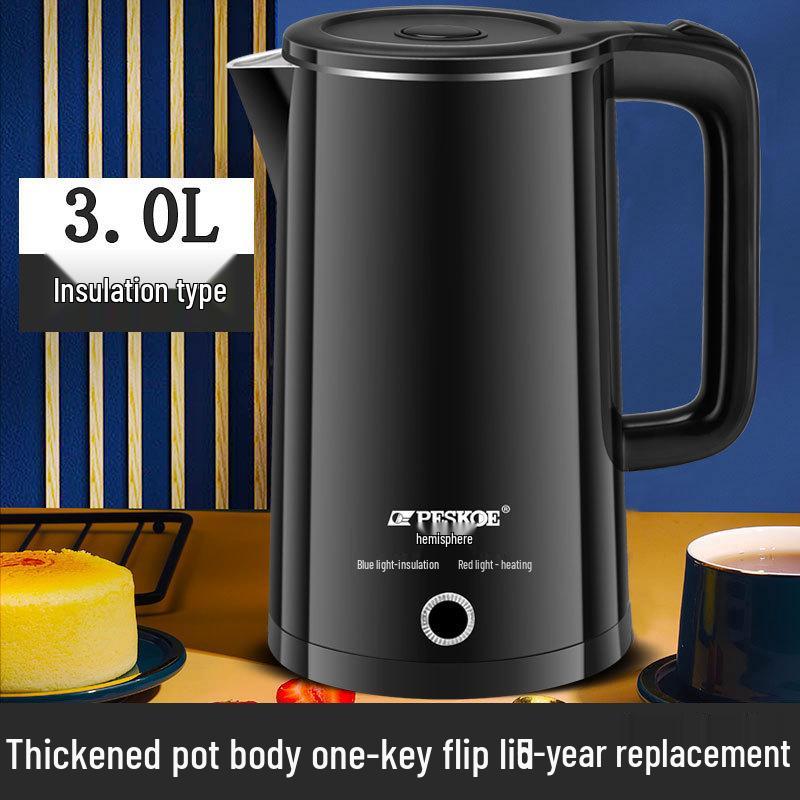 Positive Hemisphere Stainless Steel Electric Kettle: Auto-Off, Thermal Insulation, Household Electric Water Boiler