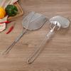 304 Stainless Steel Filter Spatula Coarse Mesh Heat Resistant Fine Mesh Filter Long Handle Fine Mesh Filter Spoon Tool