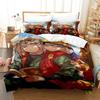 Naruto Bedding Set Quilt Cover Uchiha Sasuke Pillowcase Anime Kakashi Decor Bed Spead Bedroom Duvet Cover Bedding Suit Kids Gift