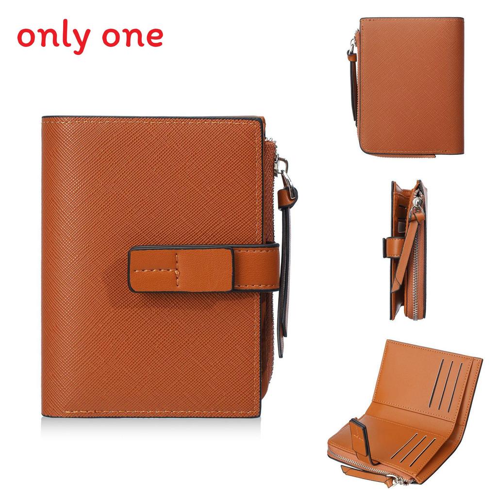 Womens Pu Leather Wallet Card Holder With Zipper And Capacity For Daily Use