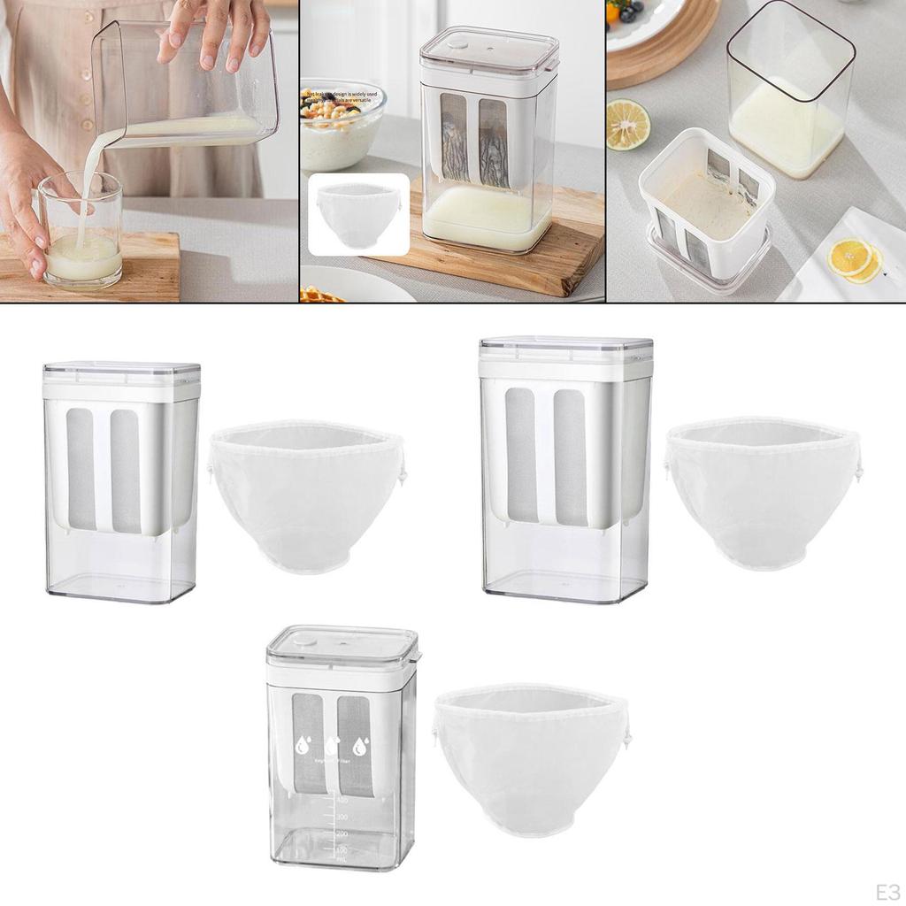 Portable Basket Jar with Lid for Yogurt And Straining