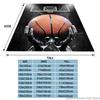 1pc Basketball Player Print Flannel Throw Blanket, suitable for Sofas, Beds, offices, Travel, camping chairs, warm plush blanket