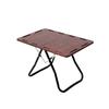 Retro High-End Mountain Guest Aluminum Nanmu Folding Butterfly Table for Outdoor Camping and Cooking