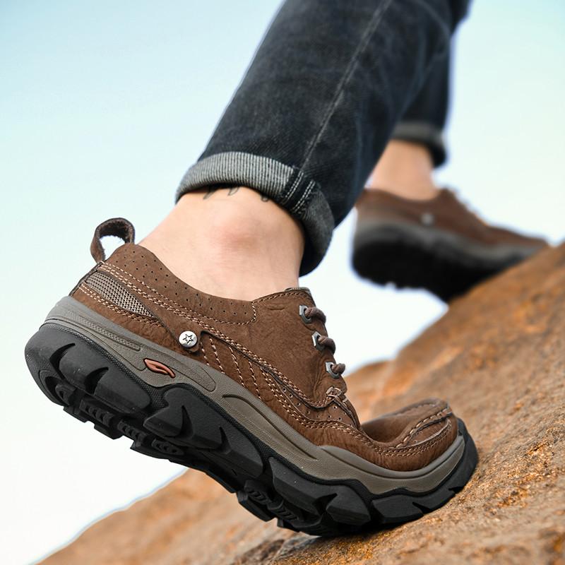 Golden Sapling Men's Casual Shoes Genuine Leather Loafers Work Safety Shoe for Men Outdoor Leisure Flats Male Moccasins