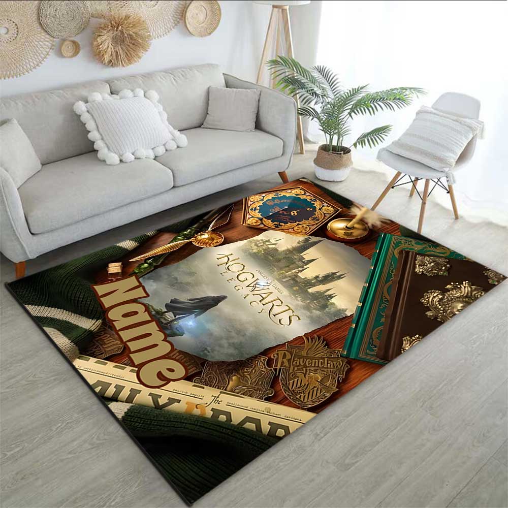 Warner Bros. Works (2) Customize Your Name Rug, Office Chair Cushion, Home Bedroom Living Room Gift.