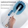 Wall-Mounted Long Handle Toilet Brush with Concave Base - No Dead Angle for Efficient Bathroom Cleaning