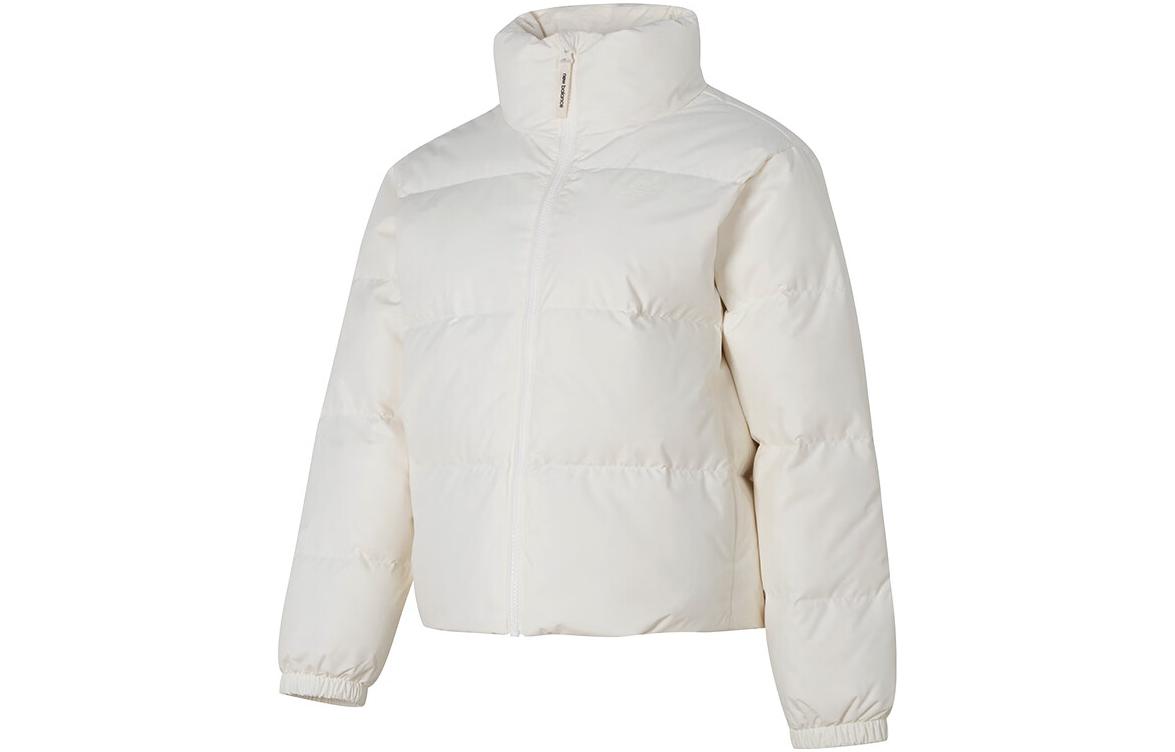 New Balance Down Jackets Women s White Stand Collar Moderate Down Jacket NPD4E152-IV XL