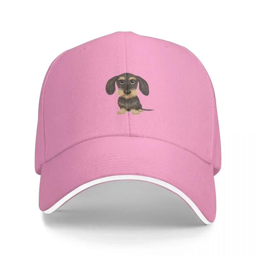 Wirehaired Dachshund Cute Wire Haired Wiener Dog Wild Boar And Tan Teckel Cap Casual Baseball Caps Adjustable Hat Baseball Hats