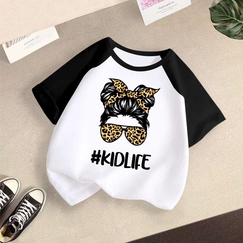 Children's Casual Short-sleeved T-shirt - Summer Girls' Fashion Top