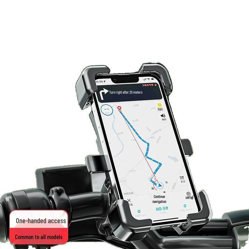 Multifunctional Mobile Phone Holder for Electric Vehicles, Motorcycles, Bicycles, and Scooters. Ideal for Navigation and Food Delivery Riders.