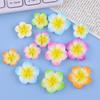 Colorful Plumeria Resin Charms: DIY Cream Glue Accessories for Crocs, Hair Clips, Earrings, Phone Cases