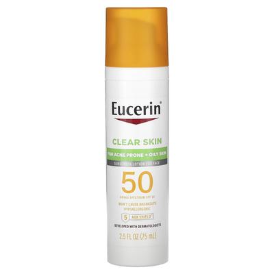 Clear Skin, Lightweight Sunscreen for the Face, SPF 50, Fragrance-free, 2.5 Fl Oz (75 Ml)
