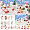 Model Miniature Dairy Sheep Little Statue Christmas Tree Figurines Micro Landscape Santa Claus