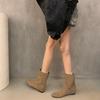 Small Man Height Increasing Birkenstock Short Boots Women's Boots Autumn and Winter Casual Versatile Western Boots Pile Boots Women