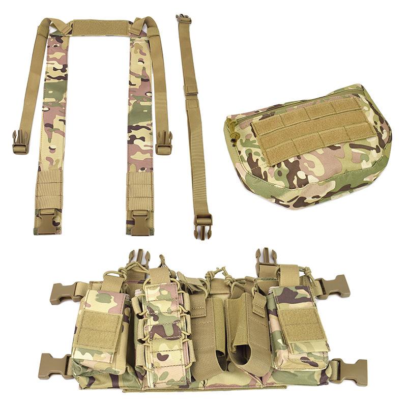 Fan Militare Esterno D3 Tactical Chest Hanging Gilet Multifunzione MC Leggero Tasca Ventrale Set Gilet
