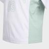 adidas Climacool T Shirt White/Light Green Children Aged 3 7 Years Old KC1543