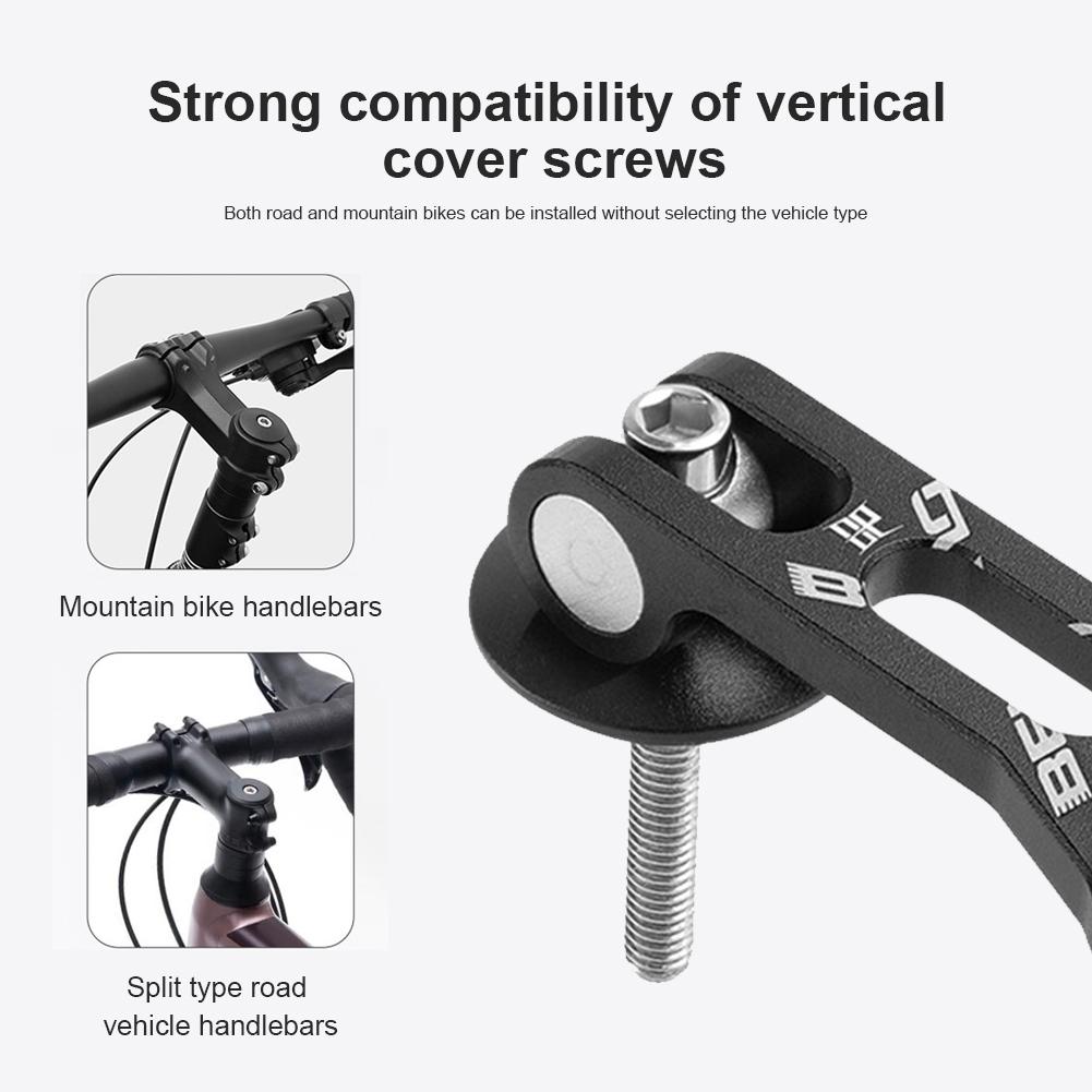 Out Front Bike Computer Mount Cycling Computer Extended Mount Aluminum Alloy Phone Flashlight Stem Bracket Universal for Cycling