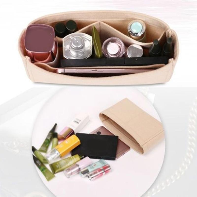 Versatile Insert Bag Handbag Tote Bag Felt Insert Bag Organizer Women Makeup Pouch Purse Organizer Insert Bag in Bag