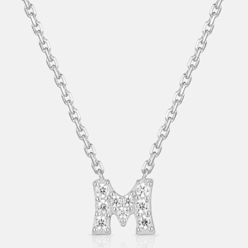 METROCITY JEWELRY M Basic Sterling Silver White Necklace A241SN9178WPA