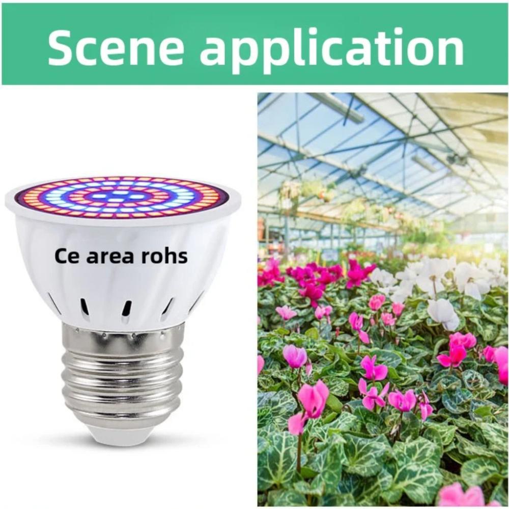 LED Grow Light Bulb E27 220V Full Spectrum 200/300LED Plant Lamp for Indoor Garden Seedling Greenhouse Hydroponics Grow Tent