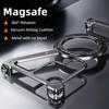 Oatsbasf Metal Magsafe Phone Case for Samsung Galaxy S24/S24+/S24 Ultra Frame-Free Bumper Anti-Slip Phone Cover Easy Disassembly