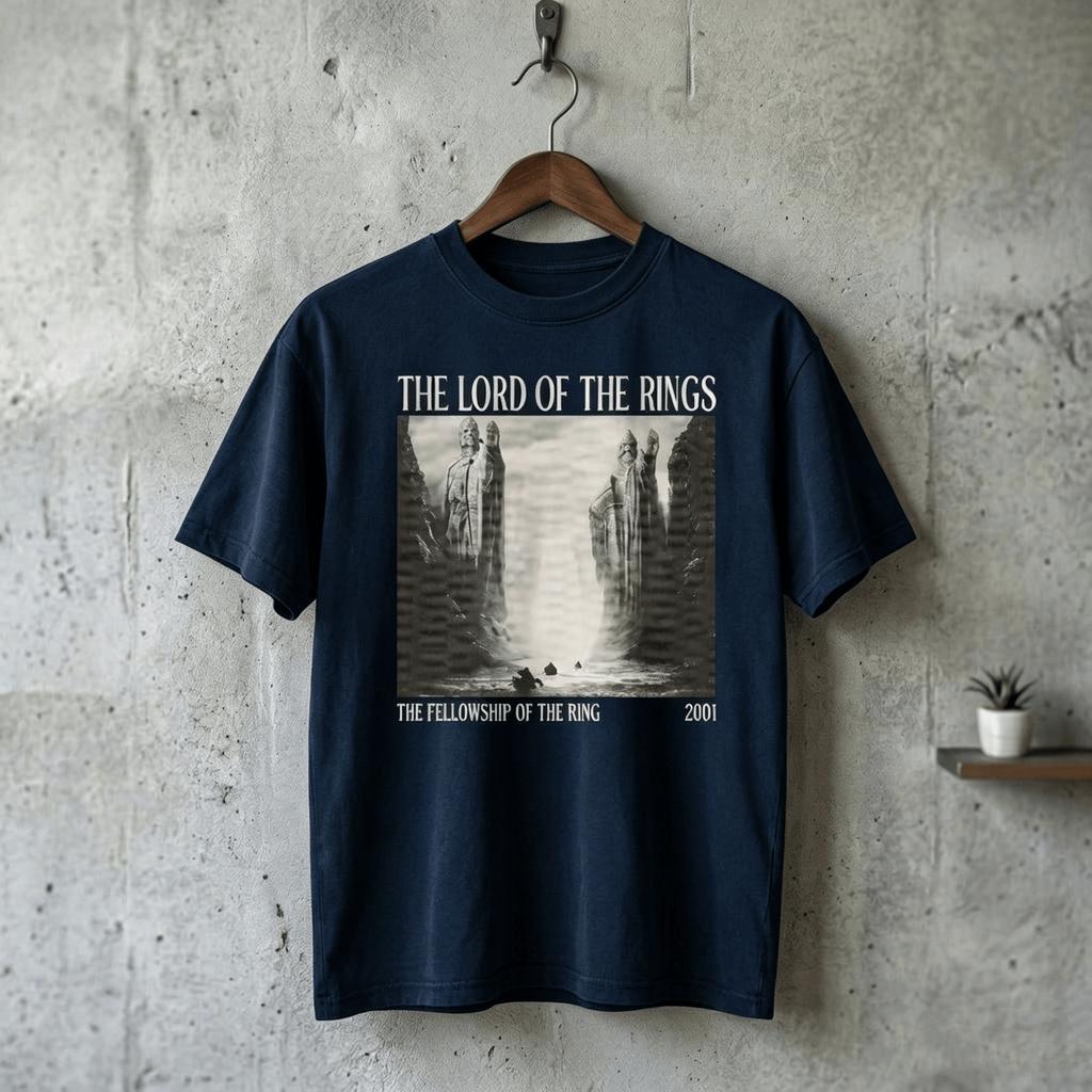 Lord Of The Rings Tshirt Lotr Shirt Fellowship Of The Ring Fantasy Movie Shirt 2026 Summer Unisex Unisex Cotton Unisex Y2k Tshirt