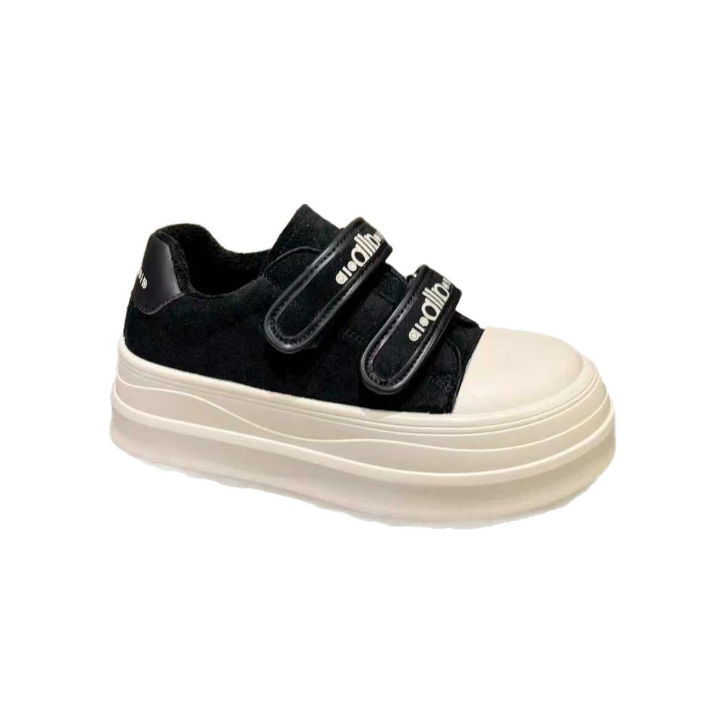 Velcro Casual Breathable Board Shoes Women's Autumn 2025 New Fashion Versatile Retro Platform Sports White Shoes