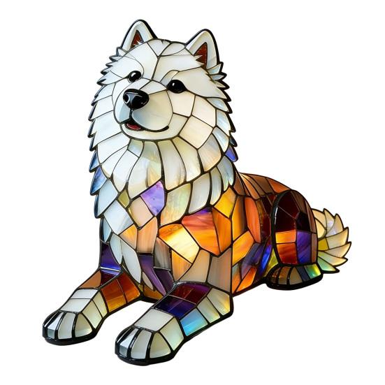 

Night Light 3D Dog Series Resin Table Lamp LED Night Light Warm Glow Bedside Lamp Bathroom Home Decor C